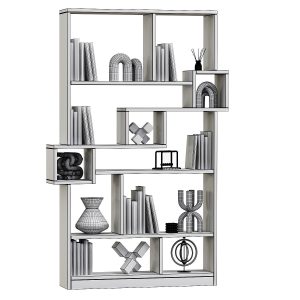 andree-bookcase-with-accent-shelves-3d-model-3d-model-8062effd6d