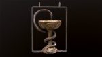 Antique pharmacy sign Bowl of Hygieia