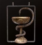 Antique pharmacy sign Bowl of Hygieia