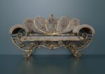 Antique wrought iron sofa