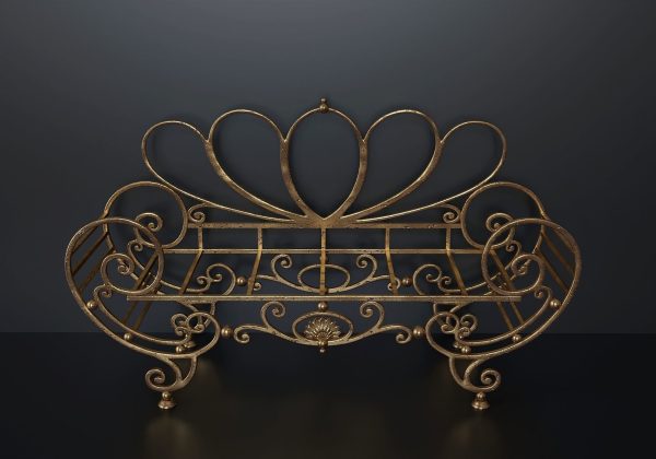Antique wrought iron sofa