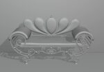 Antique wrought iron sofa