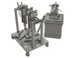 Anvil with Ironwork Tools and Rack 1
