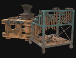 Anvil with Ironwork Tools and Rack 2