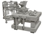 Anvil with Ironwork Tools and Rack 2
