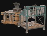Anvil with Ironwork Tools and Rack 2