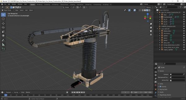 Apis Cor House Construction 3D Printer