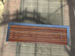 Architectural Park Wood stainless steel Bench