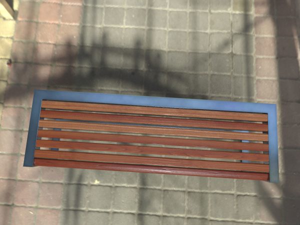 Architectural Park Wood stainless steel Bench