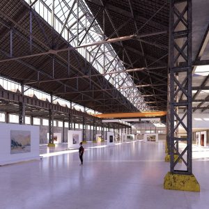 Art Gallery in Vintage Warehouse