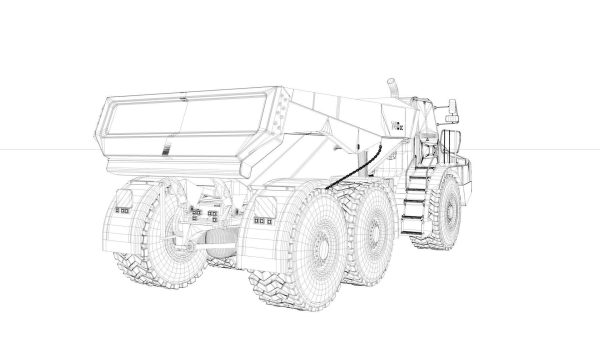 Articulated Mining Truck