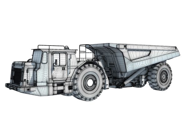 Articulated Mining Truck