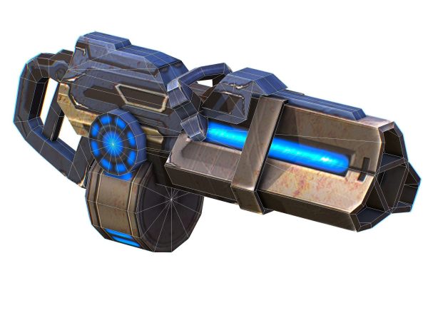 Assault heavy machine gun cannon naff barrel blaster laser arms