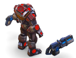 Assault heavy machine gun cannon naff barrel blaster laser arms