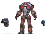 Assault heavy machine gun cannon naff barrel blaster laser arms