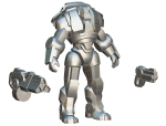 Assault heavy machine gun cannon naff barrel blaster laser arms