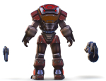 Assault heavy machine gun cannon naff barrel blaster laser arms
