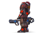 Assault heavy machine gun cannon naff barrel blaster laser arms