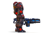 Assault heavy machine gun cannon naff barrel blaster laser arms