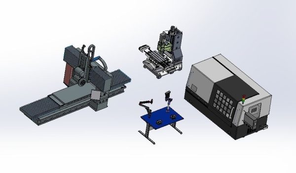 Assembly of machining equipments