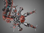 Assembly Robot Rigged 3D Model