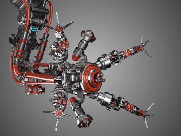 Assembly Robot Rigged 3D Model