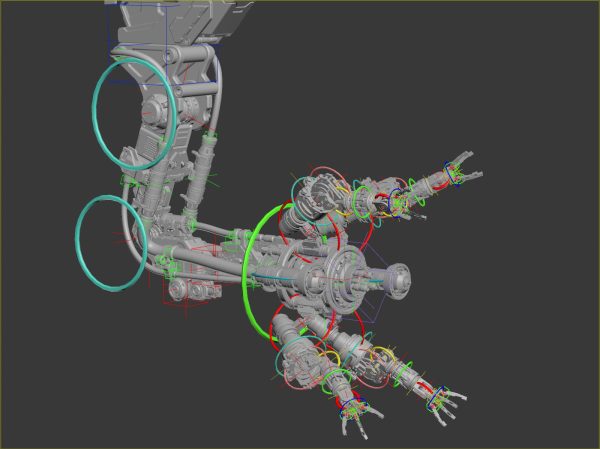 Assembly Robot Rigged 3D Model
