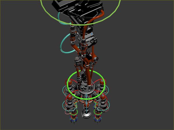 Assembly Robot Rigged 3D Model