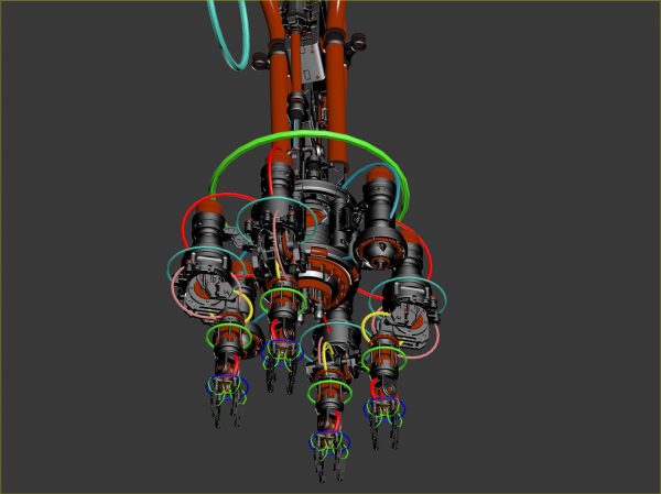 Assembly Robot Rigged 3D Model