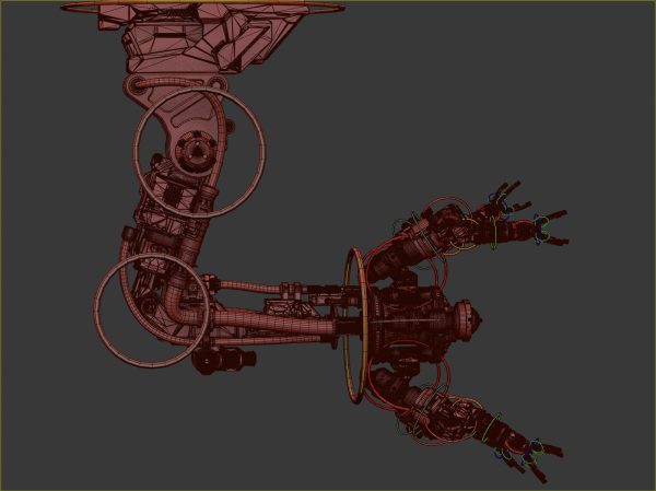 Assembly Robot Rigged 3D Model