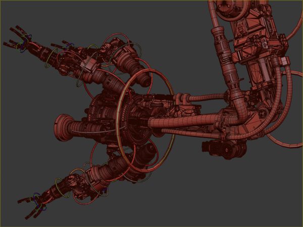 Assembly Robot Rigged 3D Model