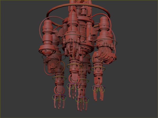 Assembly Robot Rigged 3D Model