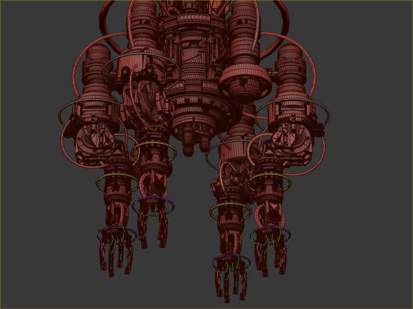 Assembly Robot Rigged 3D Model