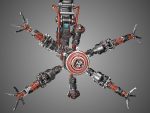 Assembly Robot Rigged 3D Model