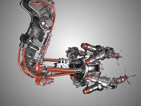 Assembly Robot Rigged 3D Model
