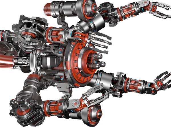 Assembly Robot Rigged 3D Model
