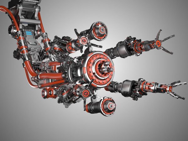 Assembly Robot Rigged 3D Model