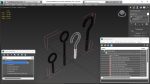 Assorted Metal Screw Hooks Set Black