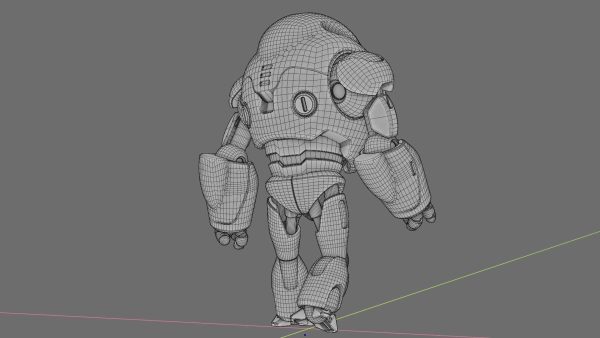 ASTRONAUT BOT V-2000  RIGGED