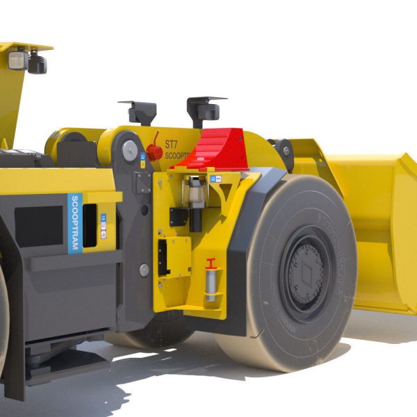 Atlas Copco underground loader Scooptram ST7 battery powered