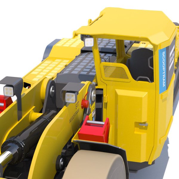Atlas Copco underground loader Scooptram ST7 battery powered