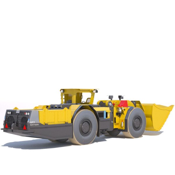 Atlas Copco underground loader Scooptram ST7 battery powered