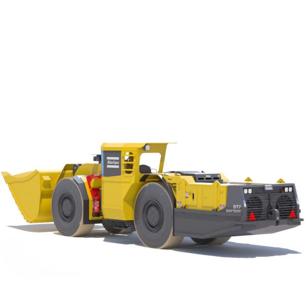Atlas Copco underground loader Scooptram ST7 battery powered