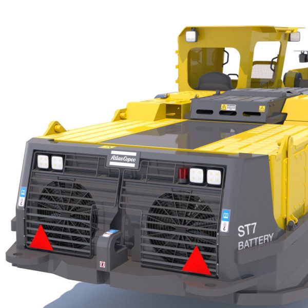 Atlas Copco underground loader Scooptram ST7 battery powered