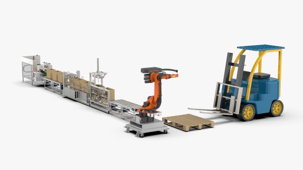 Automatic Carton Unpacking Packing and Palletizing Machine