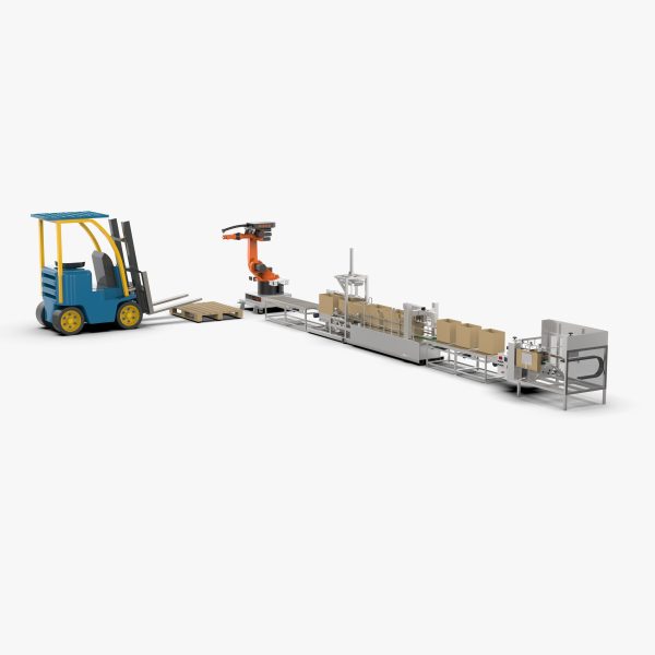 Automatic Carton Unpacking Packing and Palletizing Machine