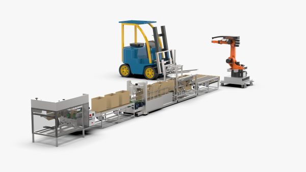 Automatic Carton Unpacking Packing and Palletizing Machine