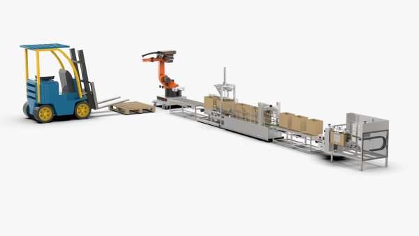 Automatic Carton Unpacking Packing and Palletizing Machine