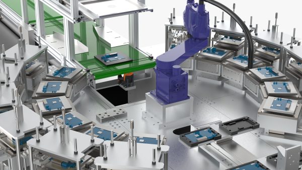 Automatic Circuit Board Robot Handling and Testing Machine