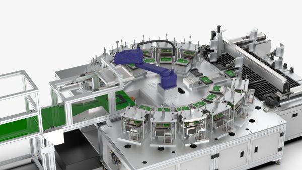 Automatic Circuit Board Robot Handling and Testing Machine